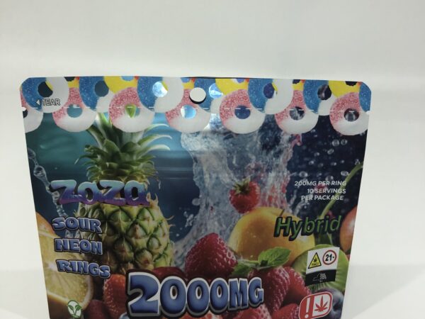 Hybrid Sour Neon Rings (2000mg)